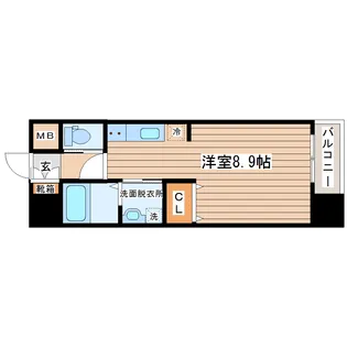 シティタワー二十人町【2階】の間取り