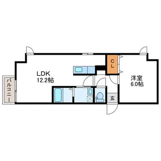 グランドジョラスN6【6階】の間取り