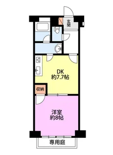グリーンミナミ県庁前【1階】の間取り