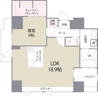 The CROSS-ment【7階】の間取り