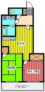 ラフォーレ中浦和II【3階】の間取り
