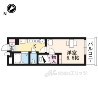 レオパレス深草【2階】の間取り