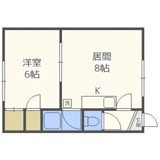 ウルスデポットN18【2階】の間取り