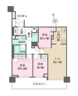 ザ・パークハウス船堀テラス【5階】の間取り