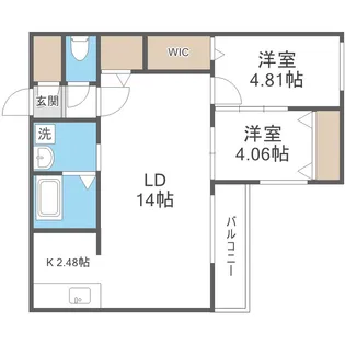 TRUTH HOME手稲本町【4階】の間取り