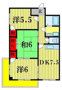 レヂデンス北斗【2階】の間取り