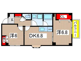 メゾンサンテピエス【3階】の間取り