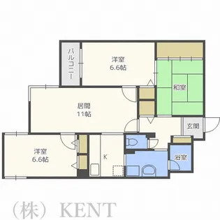 山の手シティハウス【1階】の間取り
