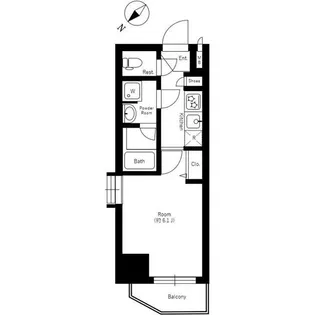 ガーラ・ステーション横濱関内【5階】の間取り