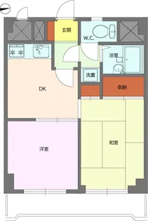 ライオンズガーデン新宿【5階】の間取り