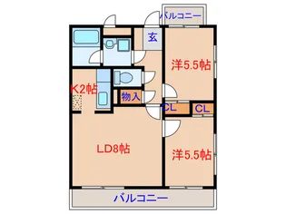 フェニックスコ-ト【4階】の間取り