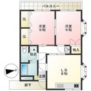 ロングエイトII【5階】の間取り