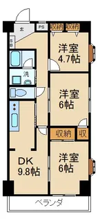 DKHマキノ【4階】の間取り