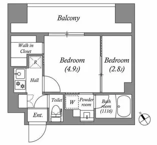 ACP Residence 西巣鴨【8階】の間取り