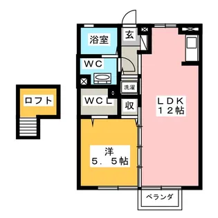 グランブルー【2階】の間取り