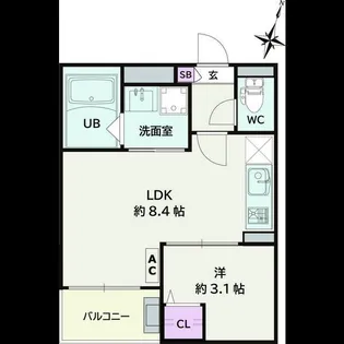 Jack yoshinoII【2階】の間取り