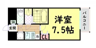 プロシード大阪NB3【8階】の間取り