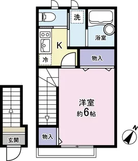 ルミエール沼袋【2階】の間取り