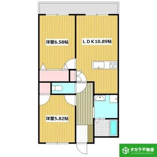 リバティーコートES【1階】の間取り