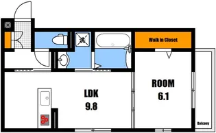 フェリーチェ亀山 B棟【2階】の間取り