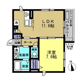 エイコート【3階】の間取り