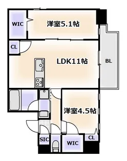 スプランディッドX【3階】の間取り