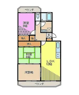 ステータス国分【4階】の間取り