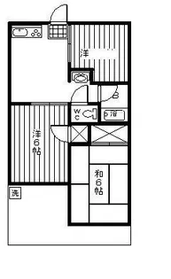 メゾンハマダB棟【2階】の間取り