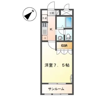 パーソナル.桑の花【1階】の間取り