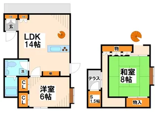 アネックス【2階】の間取り