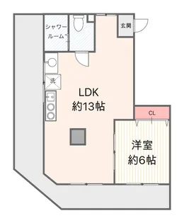 横川ビル【5階】の間取り