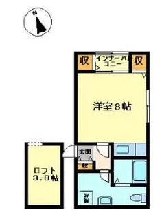 セゾンド・エル新津【2階】の間取り