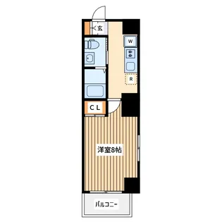 エアータワー 横濱伊勢佐木町【8階】の間取り