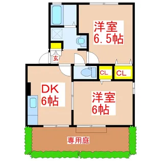 ウェルネス白銀【1階】の間取り