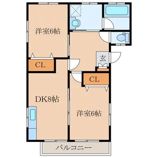 フレンズK【1階】の間取り