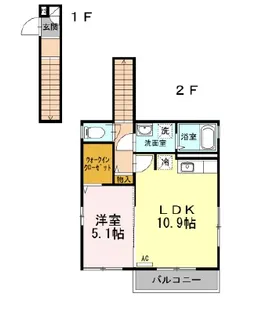 エコフォレスト【2階】の間取り