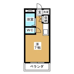 三角堂APARTMENTS【3階】の間取り