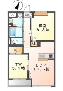 GREEN MAISON【4階】の間取り