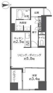 レガスタ浅草【10階】の間取り