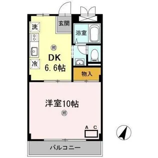 コンフォートハイツ高陽 A棟【1階】の間取り