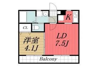 アムール美咲【1階】の間取り