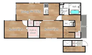 BelleLead U(ベルリードユー)【2階】の間取り
