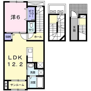 エスポワール桧 II【3階】の間取り
