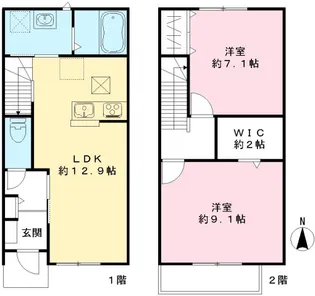 ユアメゾン ル フォレ壱番館【1階】の間取り
