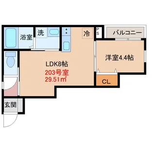 グラウハイム【2階】の間取り
