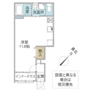 レーガベーネ勝田本町 IV【1階】の間取り