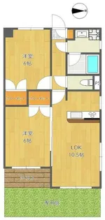 メゾン・ドゥ・フィーユ【1階】の間取り