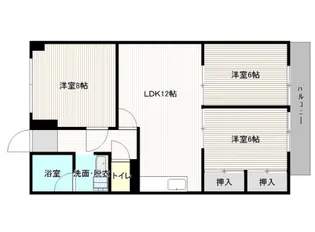 上東雲サンシャインビル【2階】の間取り