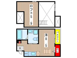 Casa Zirucon【2階】の間取り