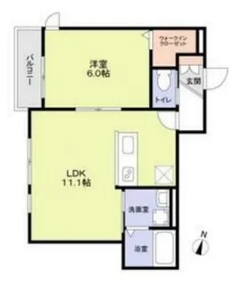 ラ・クール阿佐谷【1階】の間取り